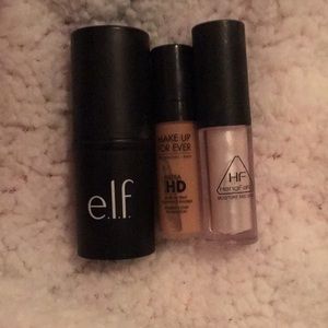 Two foundations and a highlighter
